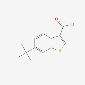 molecular formula C13H13ClOS B1462610 6-Tert-butyl-1-benzothiophene-3-carbonyl chloride CAS No. 1160248-92-9