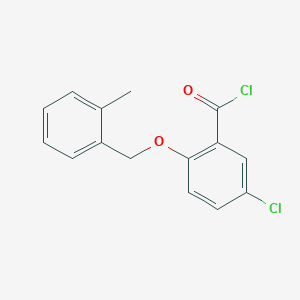 5-Chloro-2-[(2-methylbenzyl)oxy]benzoyl chloride