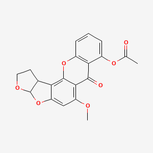 molecular formula C20H16O7 B14626128 O-Acetyldihydrosterigmatocystin CAS No. 58086-33-2