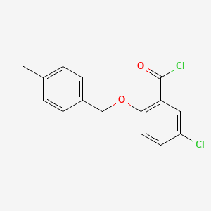 5-Chloro-2-[(4-methylbenzyl)oxy]benzoyl chloride
