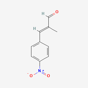 molecular formula C10H9NO3 B14626145 2-Propenal, 2-methyl-3-(4-nitrophenyl)- 