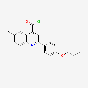 2-(4-Isobutoxyphenyl)-6,8-dimethylquinoline-4-carbonyl chloride