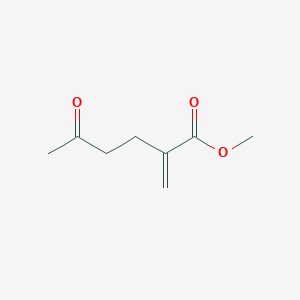 molecular formula C8H12O3 B14626204 Methyl 2-methylidene-5-oxohexanoate CAS No. 58371-22-5