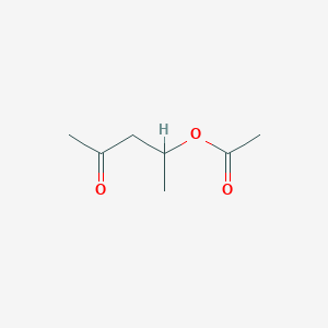 molecular formula C7H12O3 B14626207 2-Pentanone, 4-(acetyloxy)- CAS No. 55577-75-8