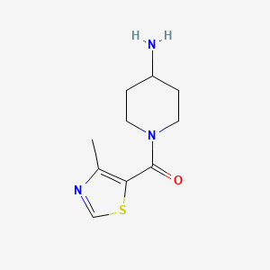 1-(4-Methyl-1,3-thiazole-5-carbonyl)piperidin-4-amine