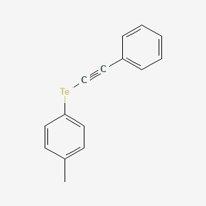 molecular formula C15H12Te B14626259 Benzene, 1-methyl-4-[(phenylethynyl)telluro]- CAS No. 56950-08-4