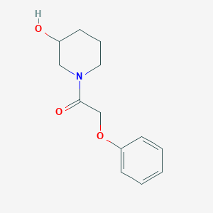 molecular formula C13H17NO3 B1462629 1-(3-Hydroxypiperidin-1-yl)-2-phenoxyethan-1-one CAS No. 1156589-06-8