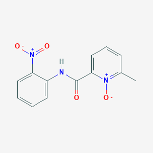 molecular formula C13H11N3O4 B14626354 2-Pyridinecarboxamide, 6-methyl-N-(2-nitrophenyl)-, 1-oxide CAS No. 56387-84-9