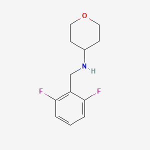 N-[(2,6-difluorophenyl)methyl]oxan-4-amine