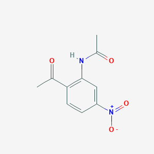 molecular formula C10H10N2O4 B14626394 N-(2-acetyl-5-nitrophenyl)acetamide CAS No. 55260-67-8