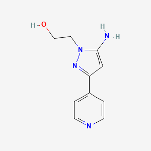 1-(2-Hydroxyethyl)-3-(pyridin-4-yl)-5-amino-1H-pyrazole