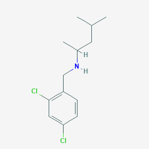 molecular formula C13H19Cl2N B1462641 [(2,4-Dichlorophenyl)methyl](4-methylpentan-2-yl)amine CAS No. 1096899-50-1