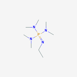 molecular formula C8H23N4P B14626455 N'''-Ethyl-N,N,N',N',N'',N''-hexamethylphosphorimidic triamide CAS No. 55215-25-3