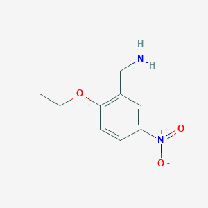 molecular formula C10H14N2O3 B1462647 2-Isopropoxy-5-nitrobenzylamine CAS No. 948992-37-8