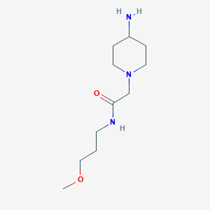 molecular formula C11H23N3O2 B1462649 2-(4-氨基哌啶-1-基)-N-(3-甲氧基丙基)乙酰胺 CAS No. 1153252-61-9