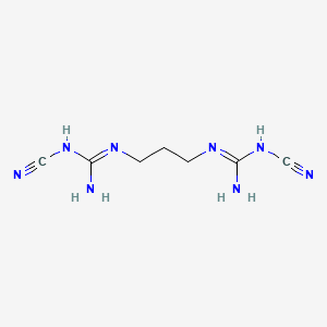 molecular formula C7H12N8 B14626518 N'',N'''-Propane-1,3-diylbis(N-cyanoguanidine) CAS No. 56307-12-1