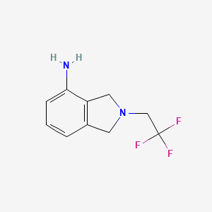 molecular formula C10H11F3N2 B1462652 2-(2,2,2-trifluoroethyl)-2,3-dihydro-1H-isoindol-4-amine CAS No. 1099677-70-9