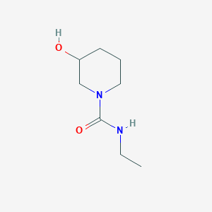 molecular formula C8H16N2O2 B1462658 N-ethyl-3-hydroxypiperidine-1-carboxamide CAS No. 1156104-69-6