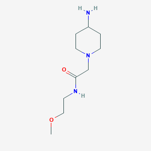 molecular formula C10H21N3O2 B1462661 2-(4-氨基哌啶-1-基)-N-(2-甲氧基乙基)乙酰胺 CAS No. 1153252-65-3