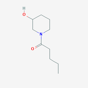 molecular formula C10H19NO2 B1462665 1-(3-Hydroxypiperidin-1-yl)pentan-1-one CAS No. 1154909-71-3