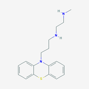 molecular formula C18H23N3S B14626655 N~1~-Methyl-N~2~-[3-(10H-phenothiazin-10-yl)propyl]ethane-1,2-diamine CAS No. 56479-26-6