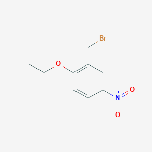 molecular formula C9H10BrNO3 B1462667 2-Bromomethyl-1-ethoxy-4-nitrobenzene CAS No. 1154946-69-6