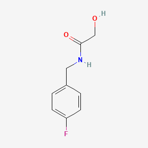 N-[(4-fluorophenyl)methyl]-2-hydroxyacetamide