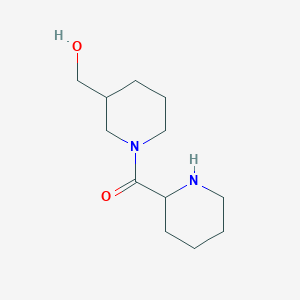 molecular formula C12H22N2O2 B1462671 [1-(Piperidine-2-carbonyl)piperidin-3-yl]methanol CAS No. 1188923-93-4