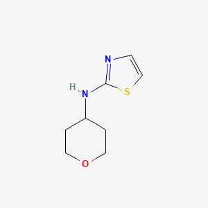 molecular formula C8H12N2OS B1462673 N-(oxan-4-yl)-1,3-thiazol-2-amine CAS No. 1153379-34-0