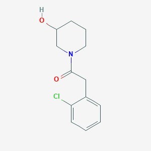 molecular formula C13H16ClNO2 B1462675 2-(2-氯苯基)-1-(3-羟基哌啶-1-基)乙酮 CAS No. 1153232-48-4