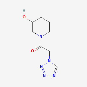 molecular formula C8H13N5O2 B1462678 1-(3-hydroxypiperidin-1-yl)-2-(1H-1,2,3,4-tetrazol-1-yl)ethan-1-one CAS No. 1154913-31-1