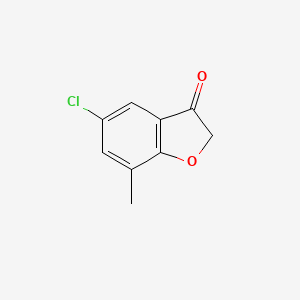 molecular formula C9H7ClO2 B1462681 5-Chloro-7-methyl-2,3-dihydro-1-benzofuran-3-one CAS No. 78132-94-2