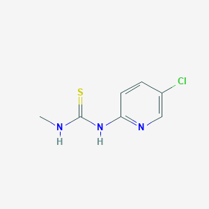 molecular formula C7H8ClN3S B14626863 N-(5-Chloropyridin-2-yl)-N'-methylthiourea CAS No. 59180-93-7