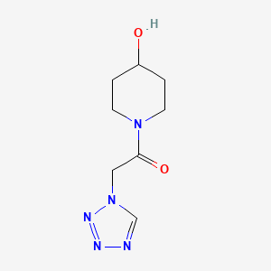 1-(4-hydroxypiperidin-1-yl)-2-(1H-1,2,3,4-tetrazol-1-yl)ethan-1-one