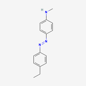molecular formula C15H17N3 B14627038 p-(4-Ethylphenylazo)-N-methylaniline CAS No. 55398-27-1