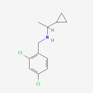 (1-Cyclopropylethyl)[(2,4-dichlorophenyl)methyl]amine