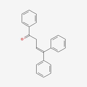 molecular formula C22H18O B14627073 3-Buten-1-one, 1,4,4-triphenyl- CAS No. 57694-83-4