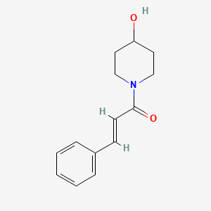 (2E)-1-(4-hydroxypiperidin-1-yl)-3-phenylprop-2-en-1-one