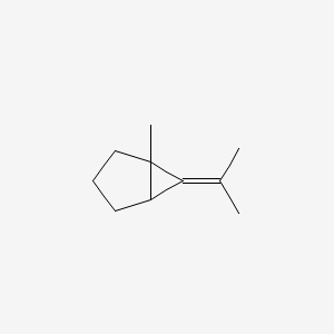 molecular formula C10H16 B14627166 Bicyclo[3.1.0]hexane, 1-methyl-6-(1-methylethylidene)- CAS No. 56701-52-1
