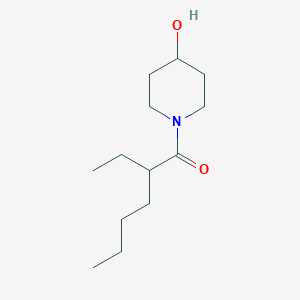 molecular formula C13H25NO2 B1462723 2-乙基-1-(4-羟基哌啶-1-基)己酮 CAS No. 1155614-21-3