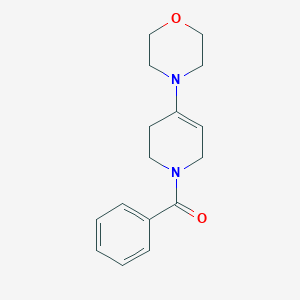 molecular formula C16H20N2O2 B14627235 Pyridine, 1-benzoyl-1,2,3,6-tetrahydro-4-(4-morpholinyl)- CAS No. 56164-38-6