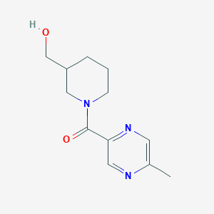 molecular formula C12H17N3O2 B1462724 [1-(5-Methylpyrazine-2-carbonyl)piperidin-3-yl]methanol CAS No. 1153234-45-7