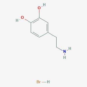 molecular formula C8H12BrNO2 B146273 3-Hydroxytyramine hydrobromide CAS No. 645-31-8