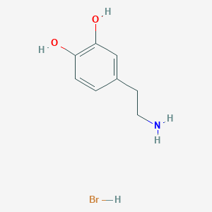 molecular formula C8H12BrNO2 B146273 Dopamine hydrobromide CAS No. 645-31-8