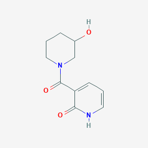 molecular formula C11H14N2O3 B1462730 3-(3-Hydroxypiperidine-1-carbonyl)-1,2-dihydropyridin-2-one CAS No. 1156669-94-1