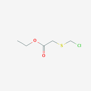 molecular formula C5H9ClO2S B14627338 Ethyl [(chloromethyl)sulfanyl]acetate CAS No. 54214-57-2