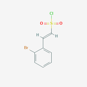 molecular formula C8H6BrClO2S B1462743 2-(2-溴苯基)乙烯-1-磺酰氯 CAS No. 1158100-40-3