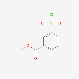 molecular formula C9H9ClO4S B1462744 Methyl 5-(chlorosulfonyl)-2-methylbenzoate CAS No. 866358-17-0