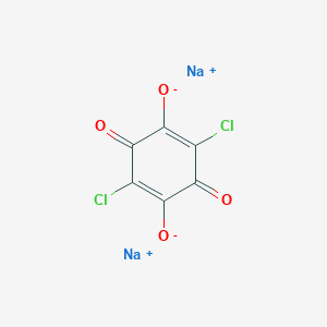 molecular formula C6H2Cl2NaO4+ B146276 2,5-Cyclohexadiene-1,4-dione, 2,5-dichloro-3,6-dihydroxy-, disodium salt CAS No. 36275-66-8
