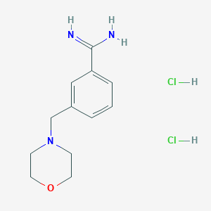 B1462760 3-(Morpholin-4-ylmethyl)benzene-1-carboximidamide dihydrochloride CAS No. 1221723-13-2